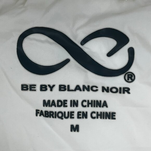 BE BY BLANC NOIR QUILTED ASYMMETRICAL DOWN PUFFER VEST Women’s sz M White - Picture 4 of 9